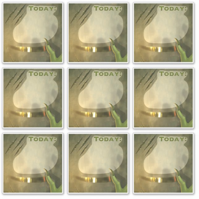 Aujourd'hui Stickers Planner Scbook Vintage Green (Devant)