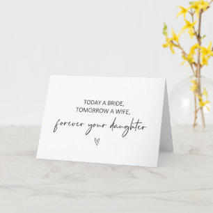 Aujourd'hui une mariée, demain une femme Carte pli