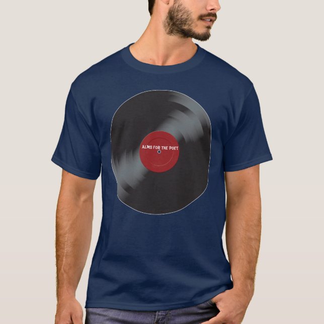 Aumône pour le T-shirt de disque de poète (Devant)