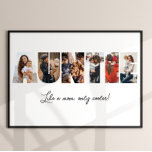 Auntie Photo Collage Poster<br><div class="desc">This is a photo collage poster that spells out the word AUNTIE along with a custom message. This is the perfect gift for an aunt for aunt's day,  her birthday or Christmas.</div>