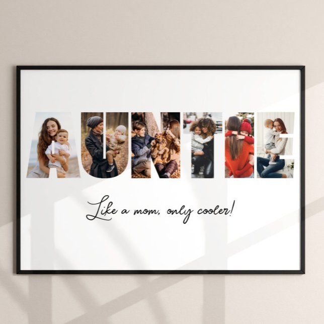 Auntie Photo Collage Poster (Créateur téléchargé)