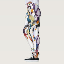 Aura arctique : Pingouin Design Aquarelle Leggings