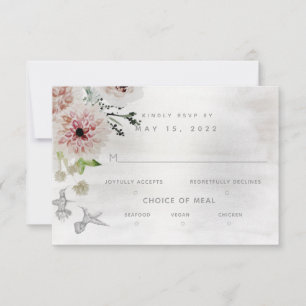 Aura Of Nature Mariage 3 Repas Choix Carte RSVP