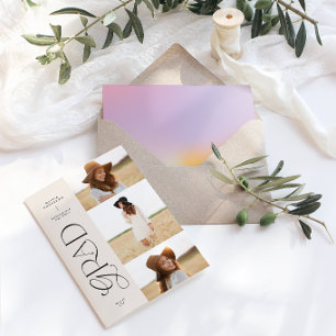 Aura rose typographie colorée multi photo moderne