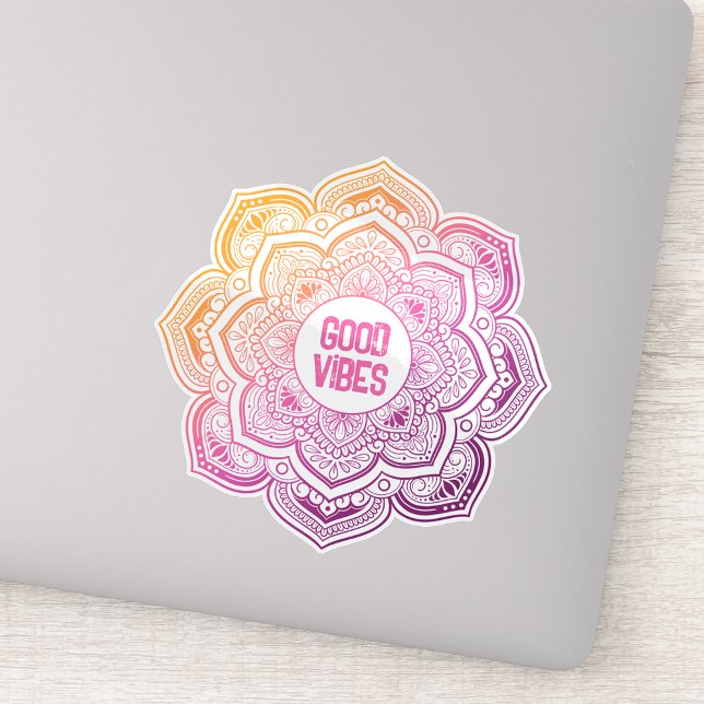 Auri Mandala Custom-Cut Vinyl Sticker (Créateur téléchargé)