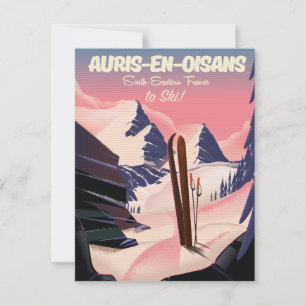 AURIS-EN-OISANS France affiche de ski