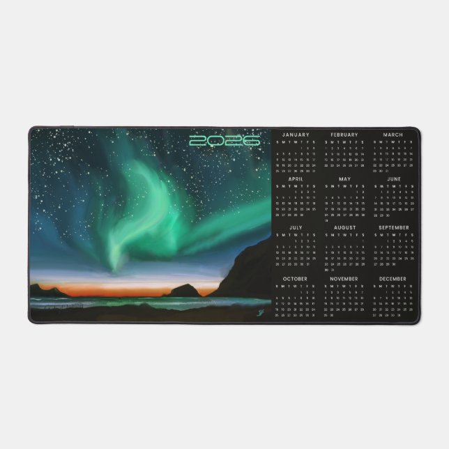 Aurora Borealis - 2026 Calendar (Recto)