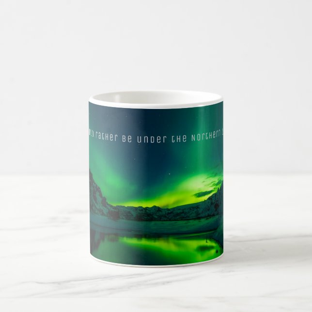 Aurora Borealis Cadeau Lumières Nord Mug MAGIQUE (Centre)