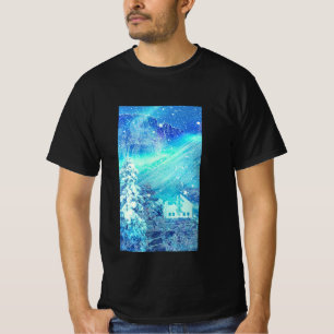 Aurora Dans Les Vallées Closeup T-Shirt