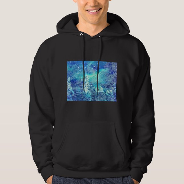 Aurora dans les vallées Sweat - shirt à capuche (Devant)