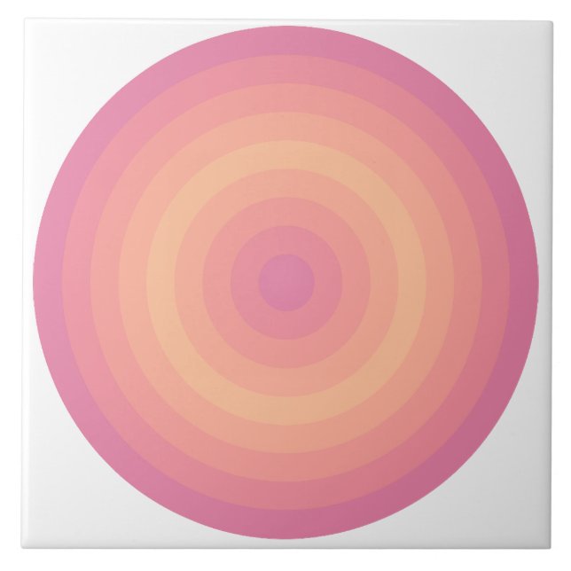 Aurora rose flou cercles de pêche Carreaux céramiq (Devant)