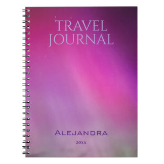 Aurora Travel Journal Nom Année Cahier