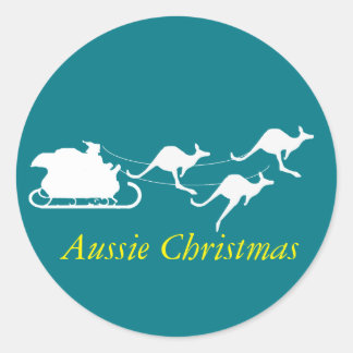 Aussie autocollant de Noël bas sous style vacances