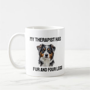 Aussie Dog Therapist drôle Citation café Mug