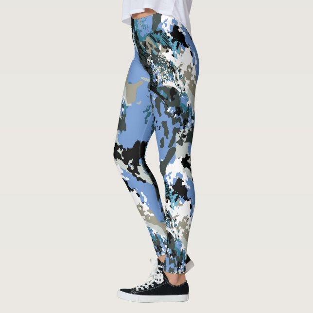 Aussie Wild Mauve Pattern Leggings (Gauche)