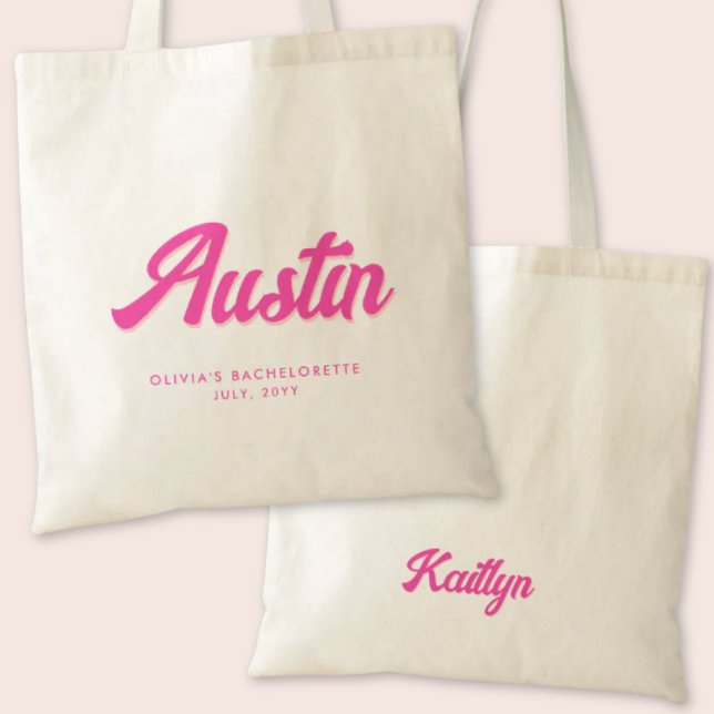 Austin Bachelorette Party Sac fourre-tout personna (Austin Bachelorette Party Tote Bag)