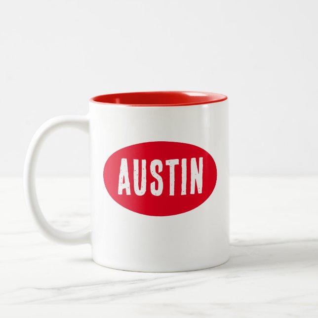 Austin Red Texas Mug (Gauche)