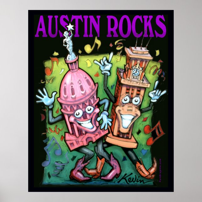 Austin Rocks Poster (Devant)