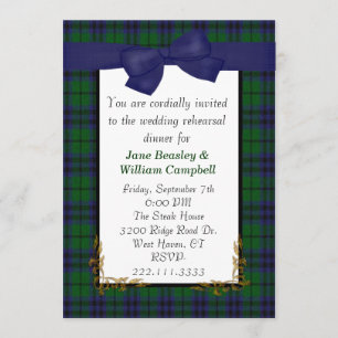 Austin Tartan Plaid Invitation
