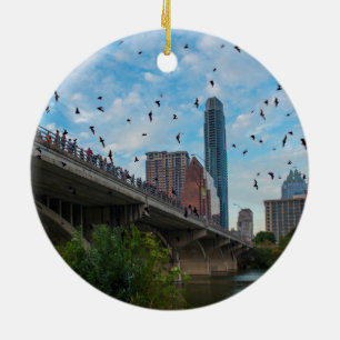 Austin, Texas avec Bats en céramique ornement