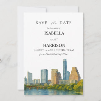 AUSTIN Texas Save the Date Template