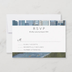 Austin Texas Skyline Wedding RSVP