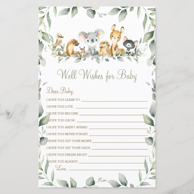 Australian Animaux well Wives for Baby Game (Devant)