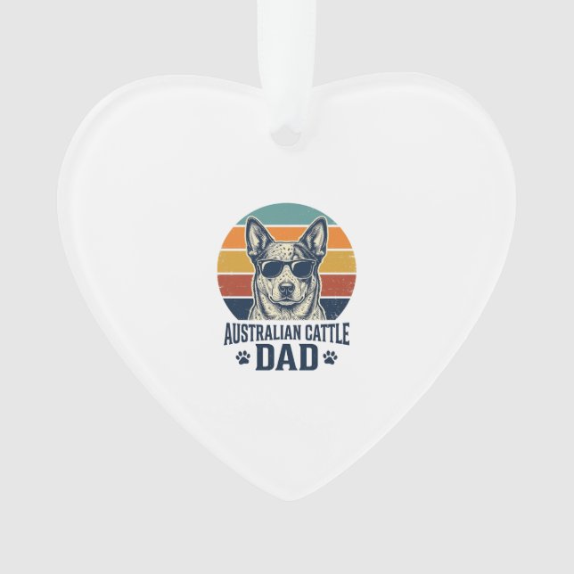 Australian Cattle Dog Dad Vintage Sunset Shirt_1 (devant)