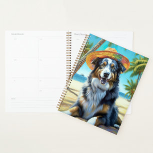 Australian Shepherd On Beach amoureux des chiens c