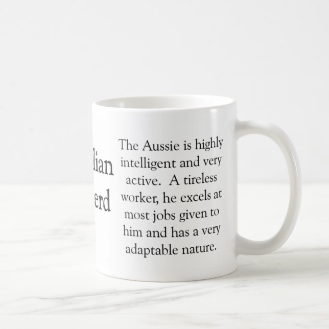 Australian Shepherd Trivia Mug (Droite)