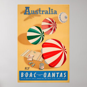 Australie Art Australien Plage Impression Qantas V