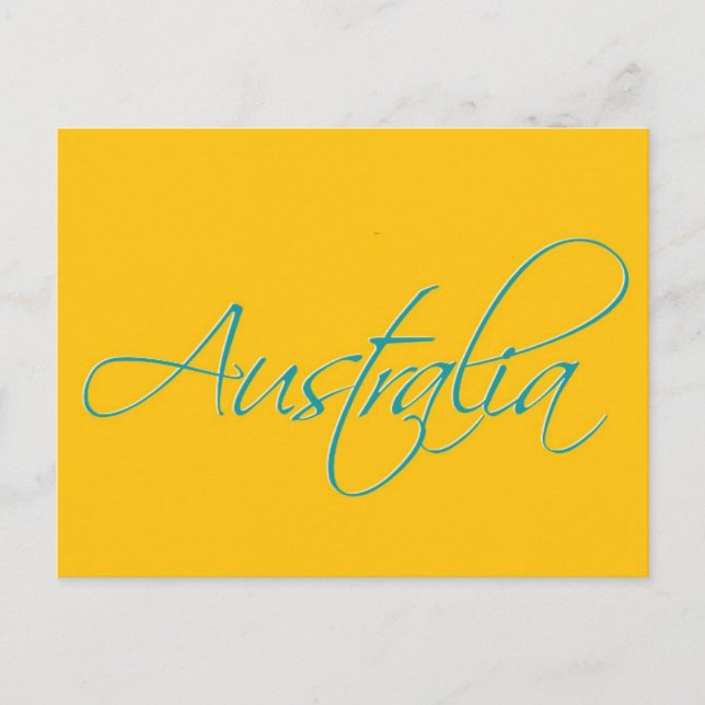 Australie : Carte postale de voyage (Devant)