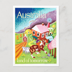 Australie : Carte postale de voyage du pays de dem