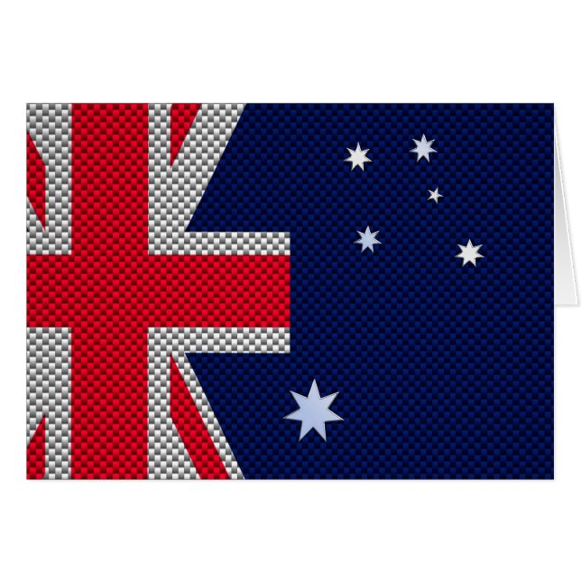 Australie Design en fibre de carbone Style Chrome (Devant horizontal)
