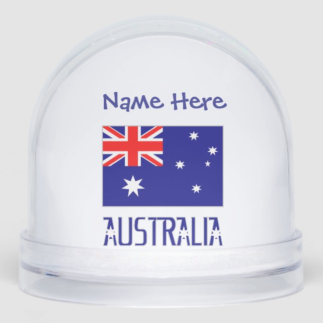 Australie Drapeau bleu Personnalisation (Avant)