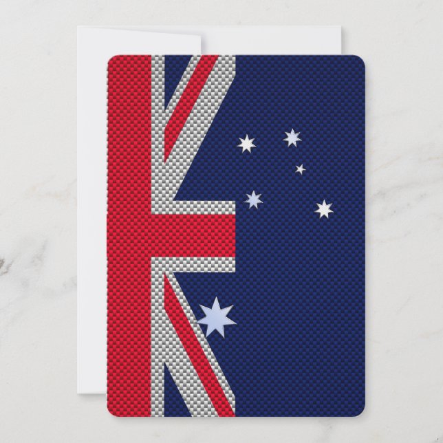 Australie Drapeau Design en fibre de carbone Style (Devant)