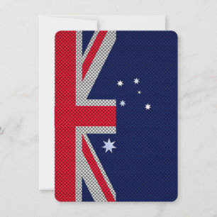 Australie Drapeau Design en fibre de carbone Style