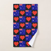 Australie Drapeau et Motif de coeur Australian Pri