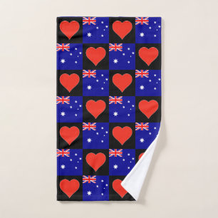 Australie Drapeau et Motif de coeur Australian Pri