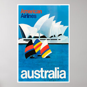 Australie Impression Sydney Affiche de Voyage Art