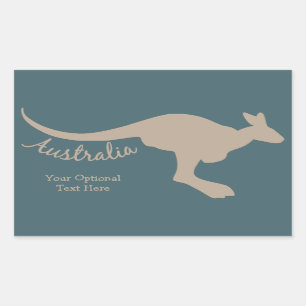 Australie Kangaroo autocollants personnalisés