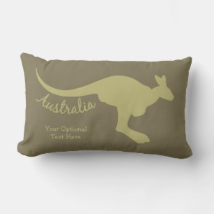 Australie Kangourou oreillers texte personnalisé &