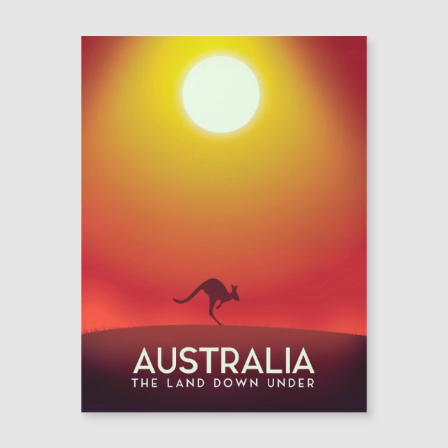 Australie " Le pays du bas" impression de vacances (Devant)