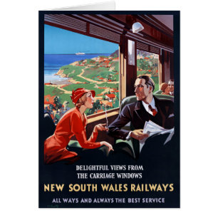 Australie Nouvelle-Galles du Sud Poster vintage re