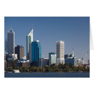 Australie, Perth, vue panoramique de la ville depu