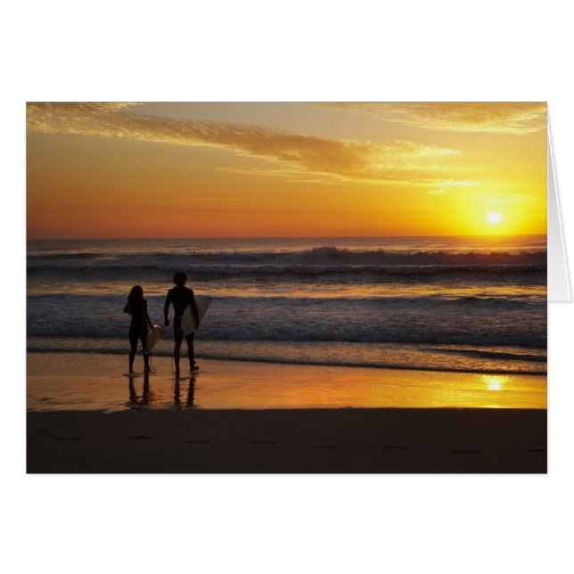 Australie, Queensland, Gold Coast, Surfeurs à (Devant horizontal)