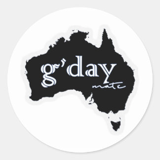 Australie : Sticker G'day Mate