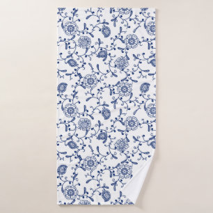 Australie Style Hamptons Bleu Blanc Motif Floral