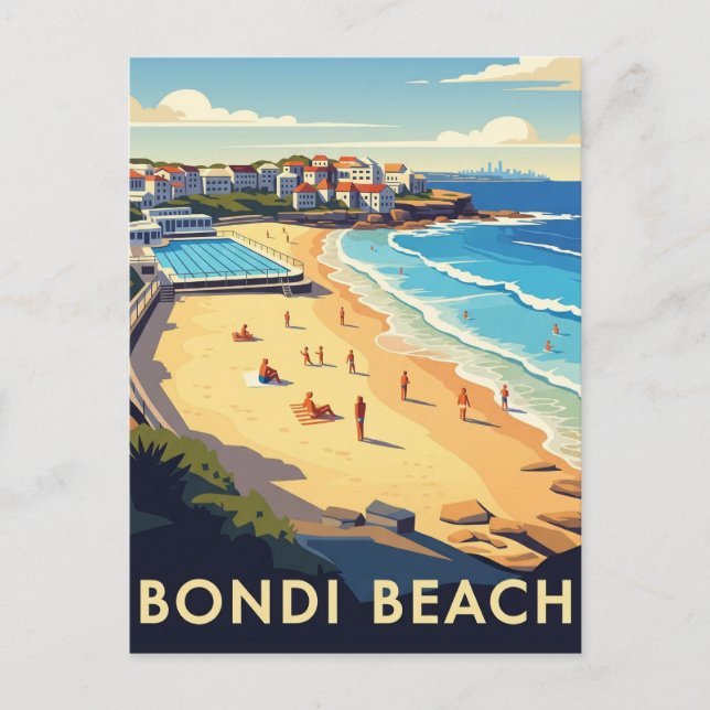 Australie Sydney Plage de Bondi Carte postale (Devant)