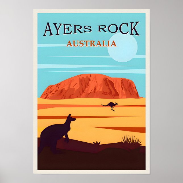 Australie Ulura Travel Poster (Devant)